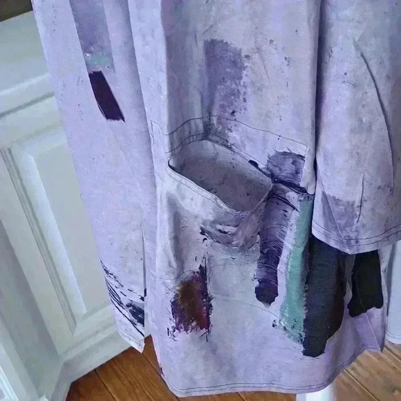 3 Potato Open Cardigan - Colors: Lavenders, Greens, Browns - Size: L - Picture 2 of 7